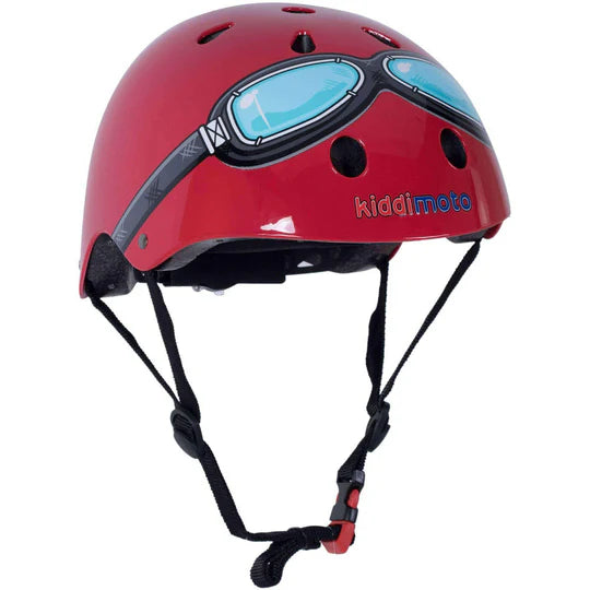 Kiddimoto Helmet Red Goggle