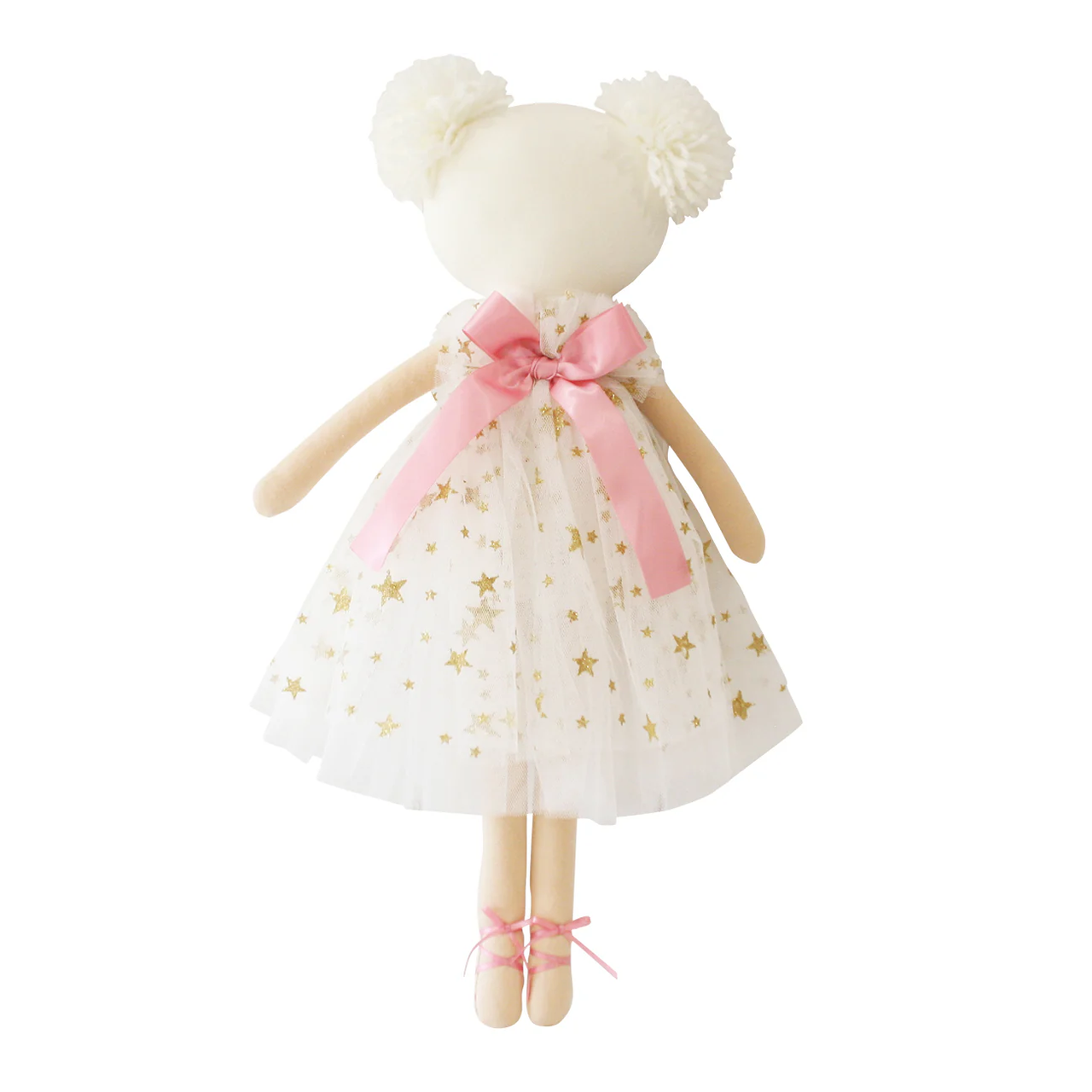 Luna Pom Pom Doll - Ivory Gold Star