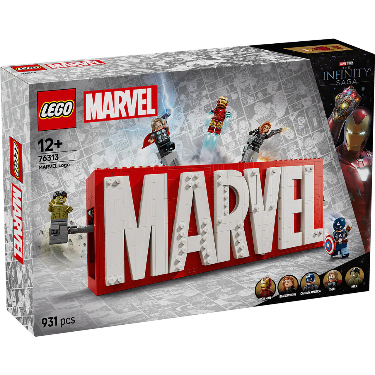 Marvel Logo & Mini Figures