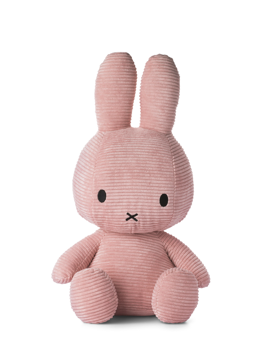 Miffy Plush ECO Corduroy Bubblegum Pink - 23cm