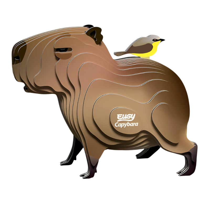 3D Cardboard Model Kit - Capybara