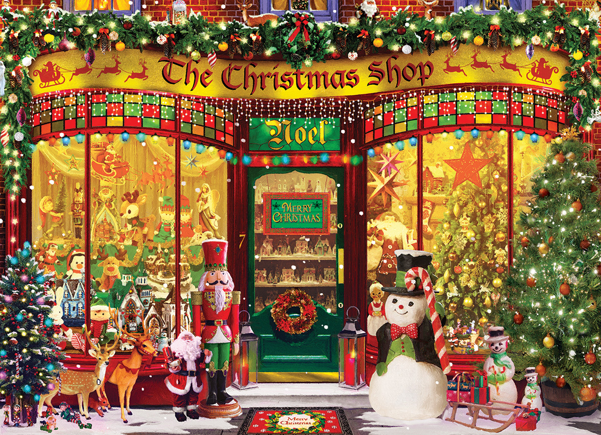 1000 pc Puzzle - The Christmas Shop