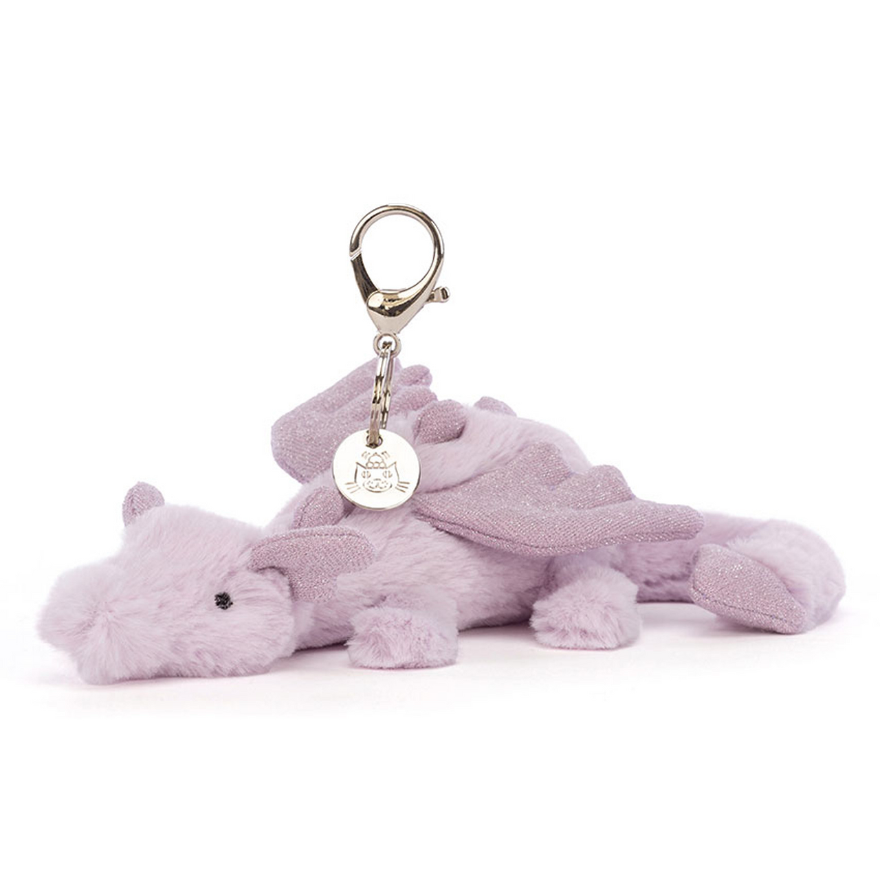 Lavender Dragon Bag Charm