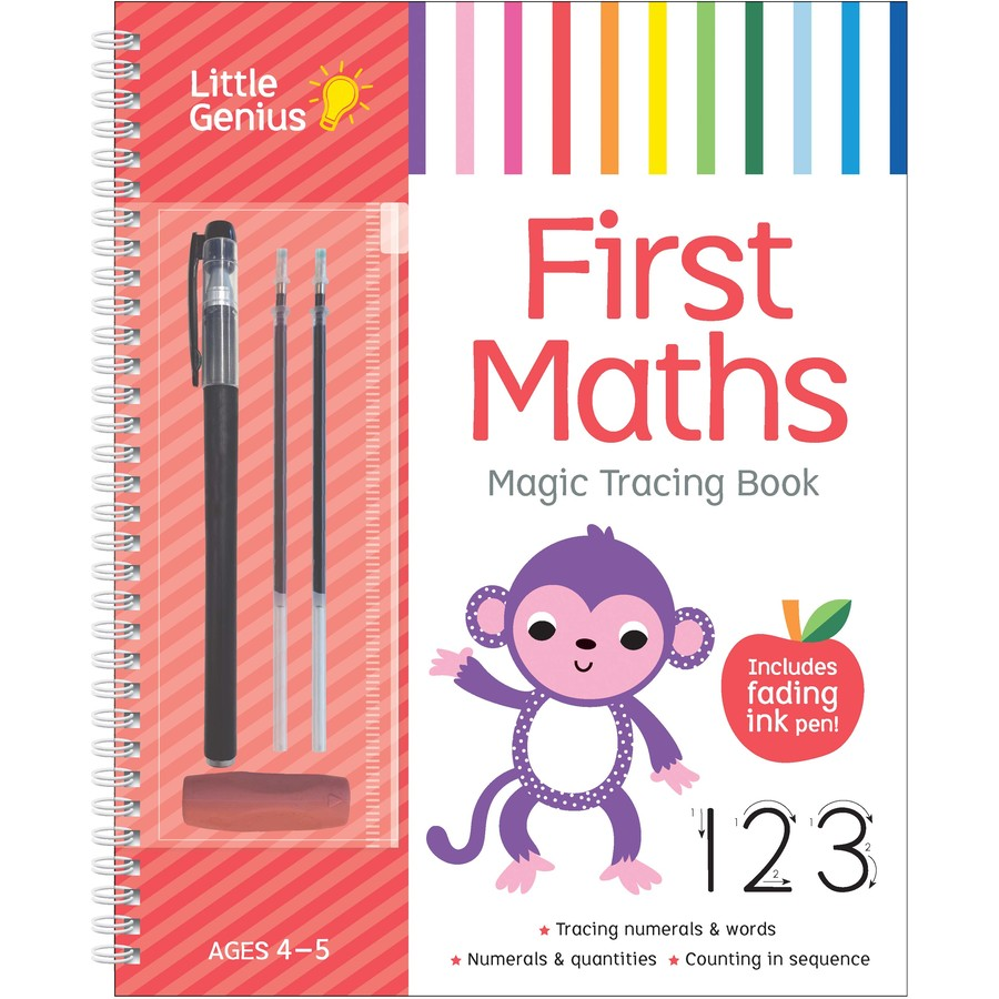 Little Genius Vol 2/fading Ink Magic Tracing Book/First Maths