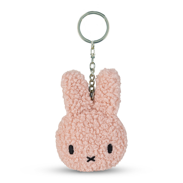 Miffy Flat Keychain Tiny Teddy Pink