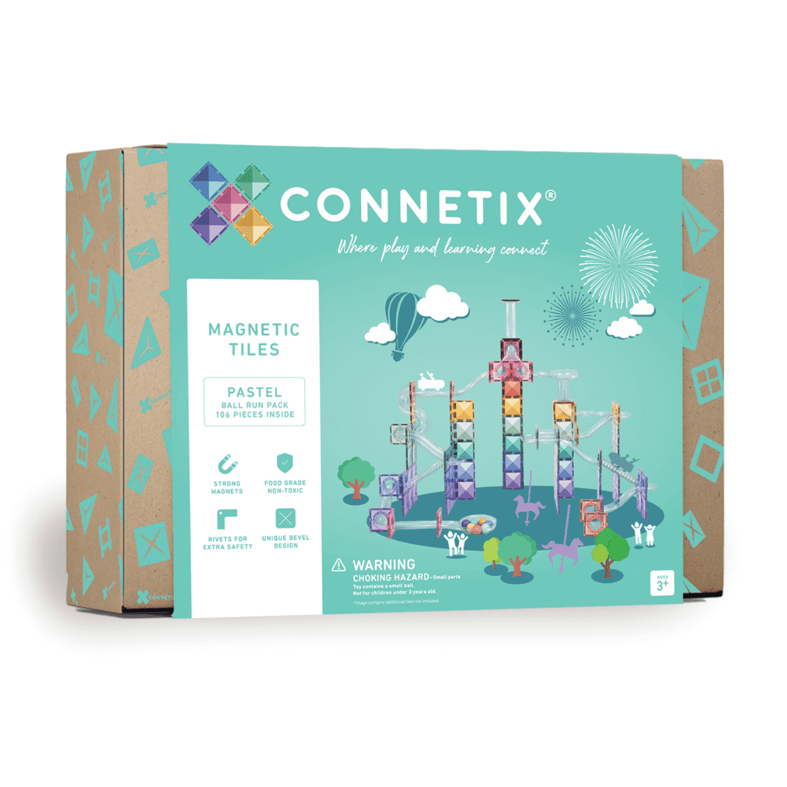 Connetix Pastel Ball Run (106 pc)