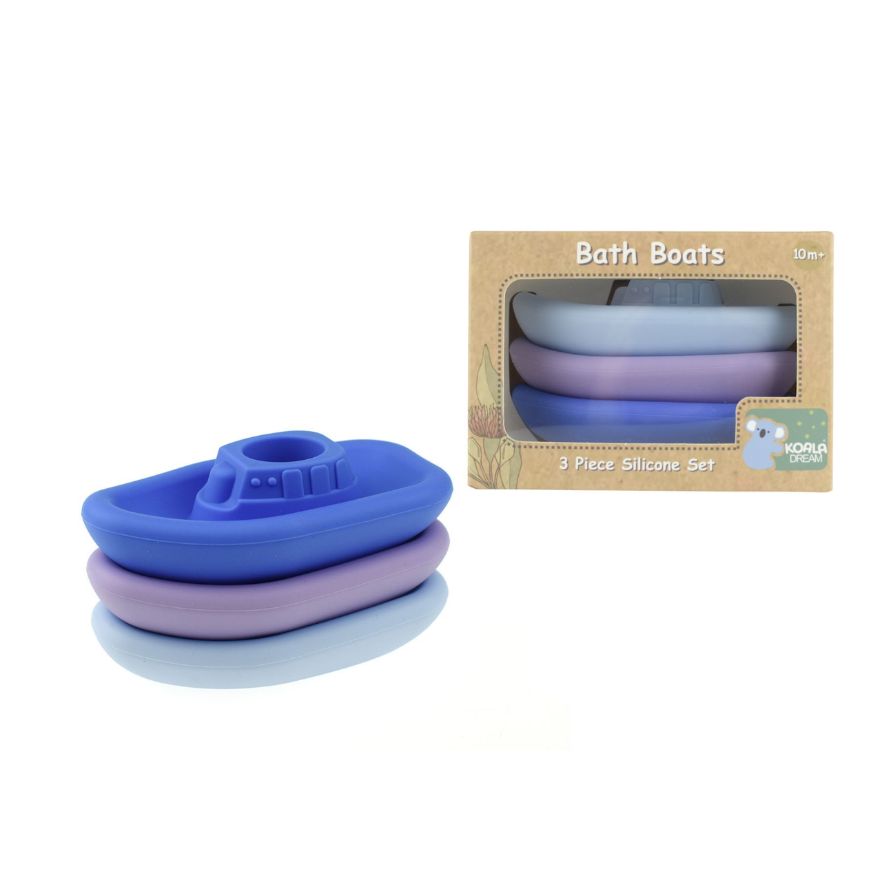 Bath Boats 3 Piece Silicone Set