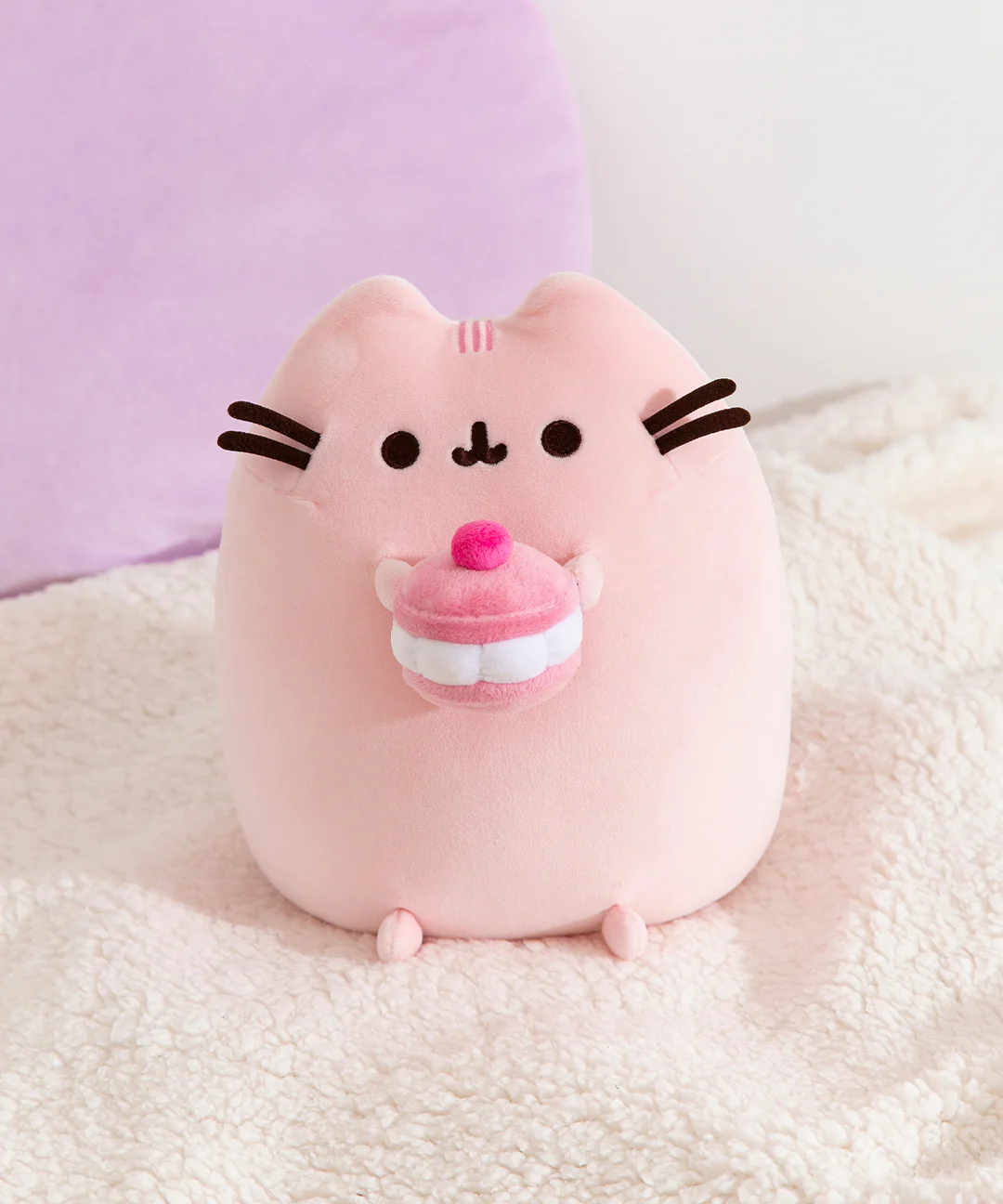 Pusheen Snackable Plush Cherry Macaron