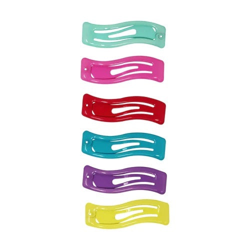 Rainbow Hair Clip 6pk