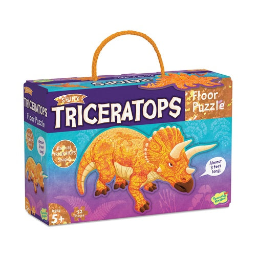 Shiny Triceratops Floor Puzzle