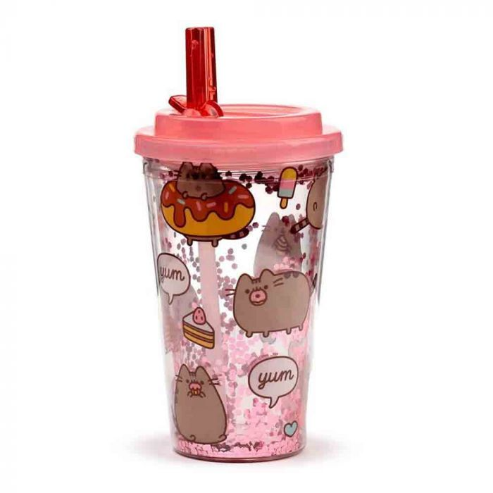 Pusheen Foodie Double-walled Cup & Straw