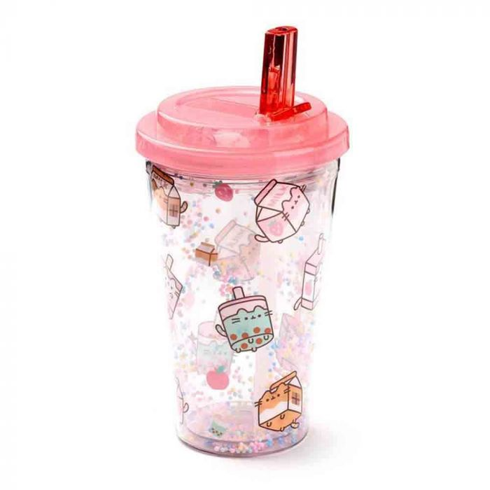 Pusheen Sips Double-walled Cup & Straw