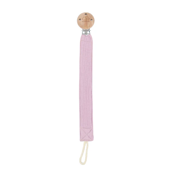 100 % Cotton Pacifier Clip - Lavender