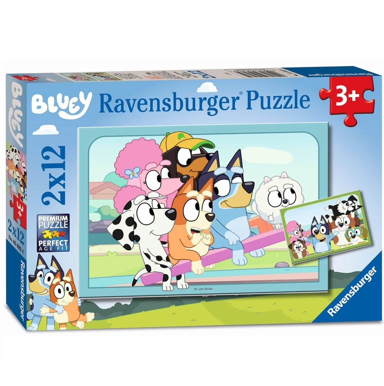 2 x 12 pc Puzzle - Fun with Bluey