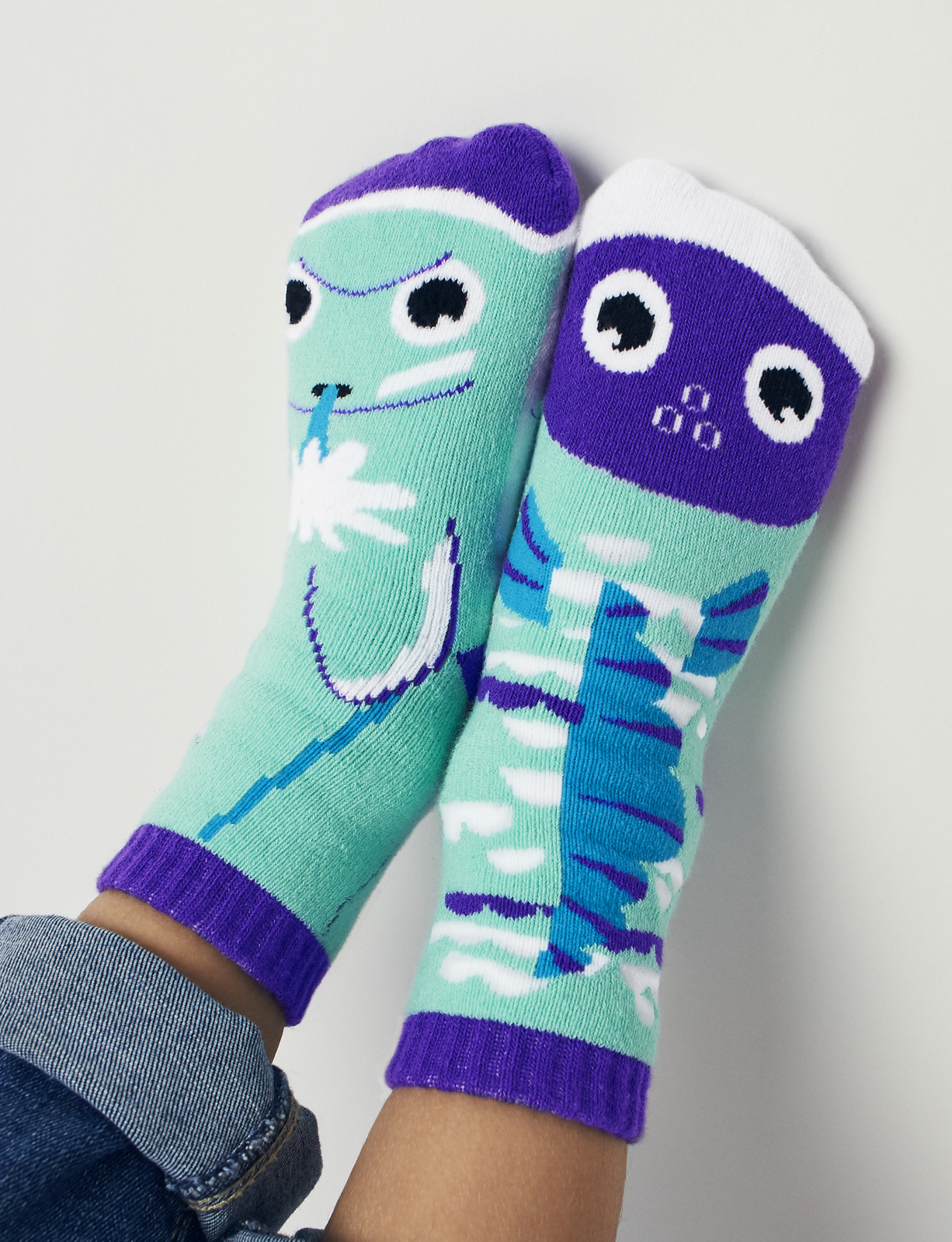 Dolphin & Fish Grip Socks