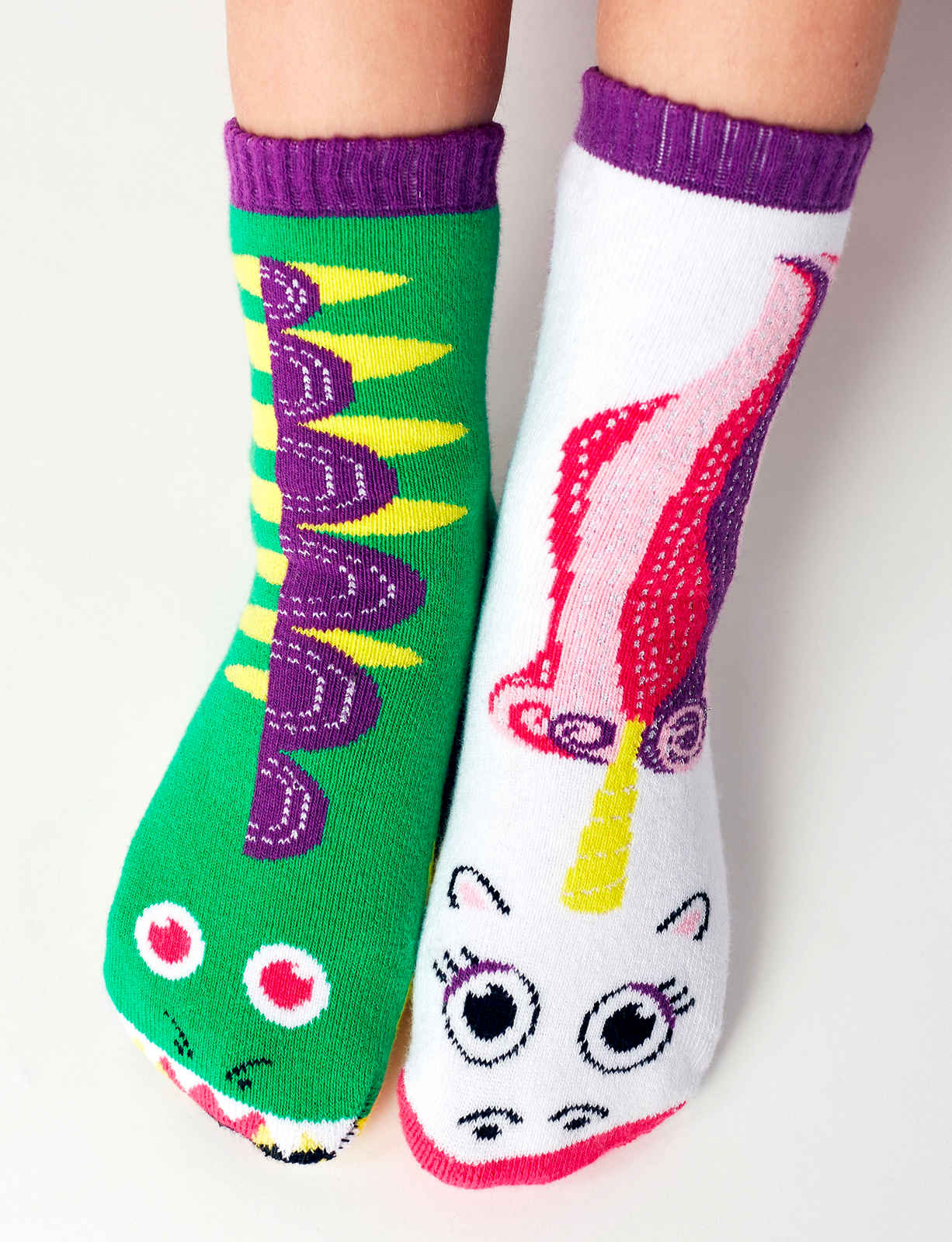 Dragon & Unicorn Grip Socks