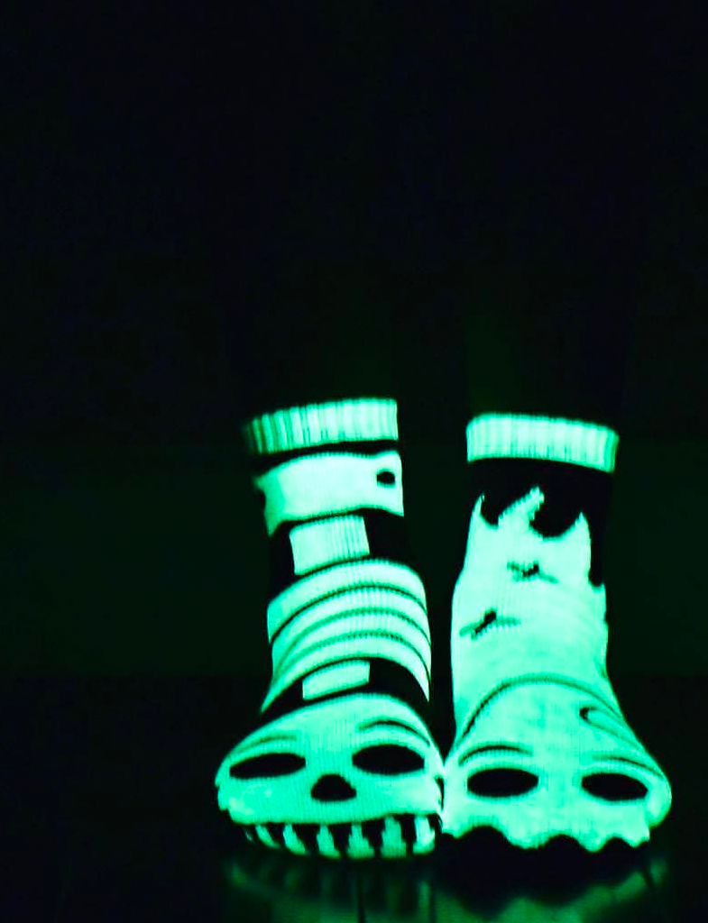 Ghost & Skeleton Grip Socks