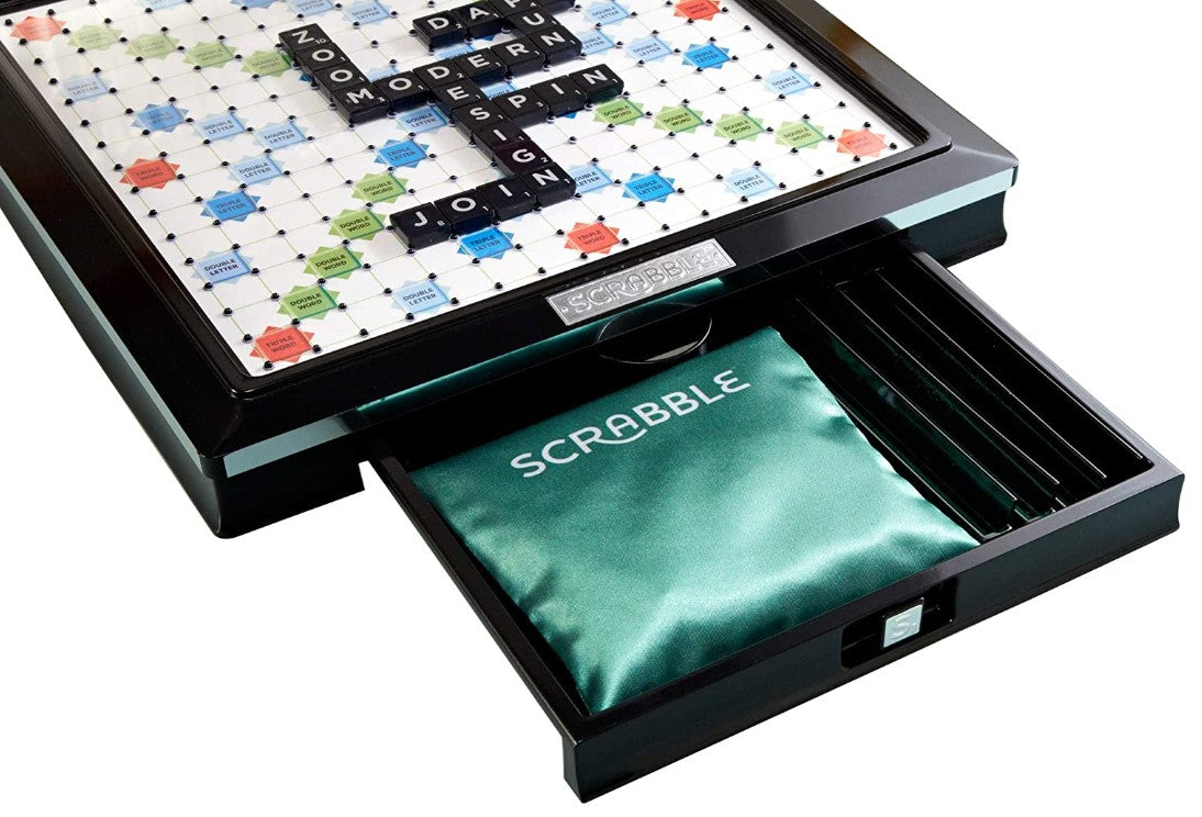mattel GAMES Scrabble Deluxe Elegant Word Games Board Game