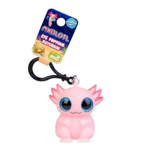 Eye Popping Keychain Axolotl