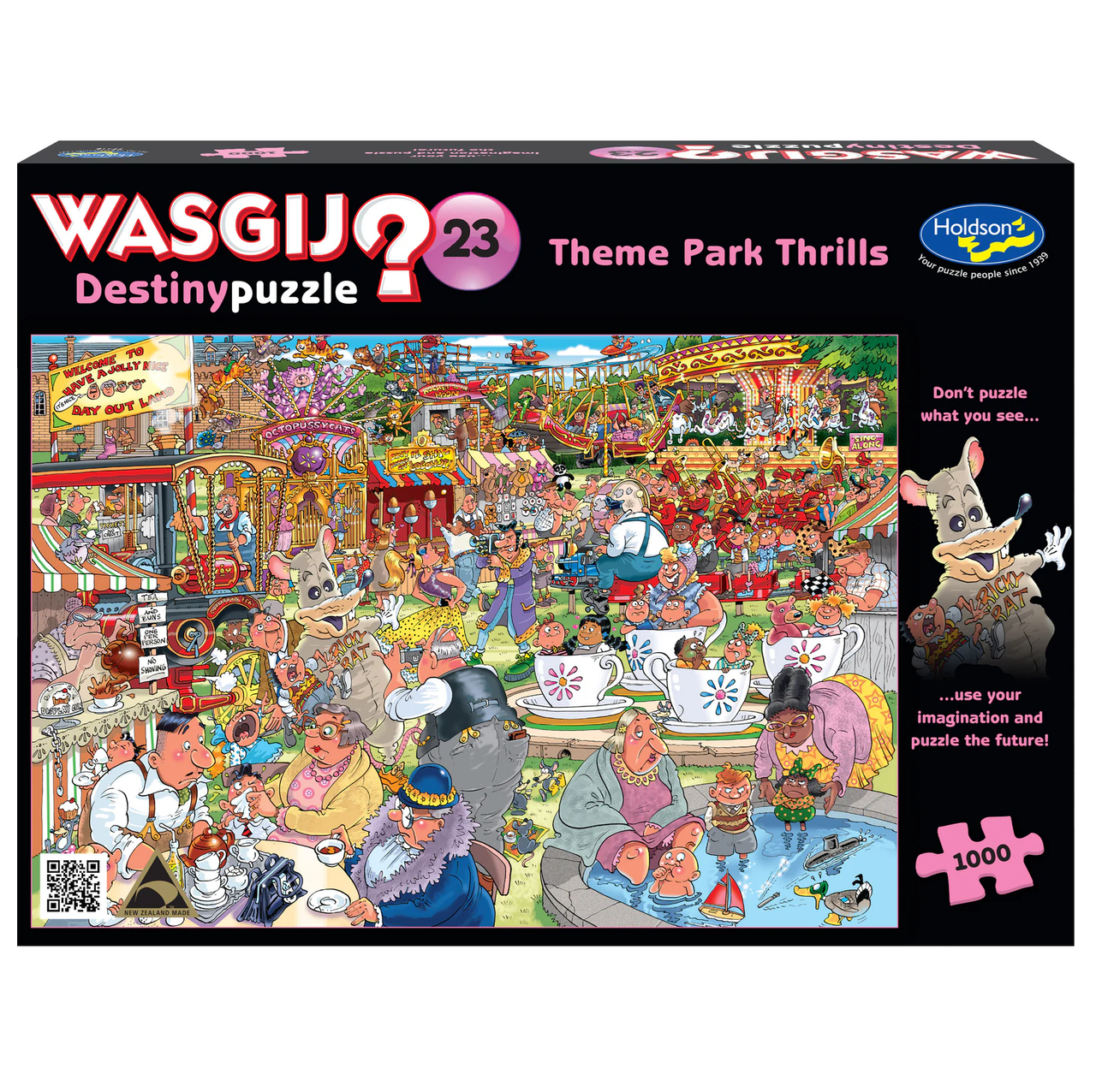 Wasgij 1000 pc Puzzle - Destiny No. 23 - Theme Park Thrills