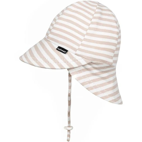 Legionnaire Flap Sun Hat - Natural Stripe