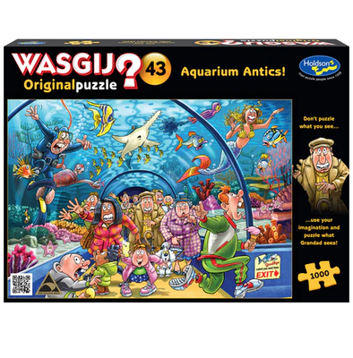 Wasgij 1000 pc Puzzle - Original No. 43 - Aquarium Antics