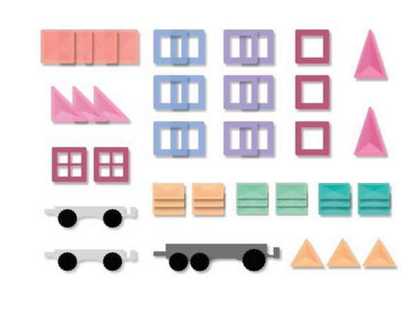 Pastel Transport Pack 50 pieces