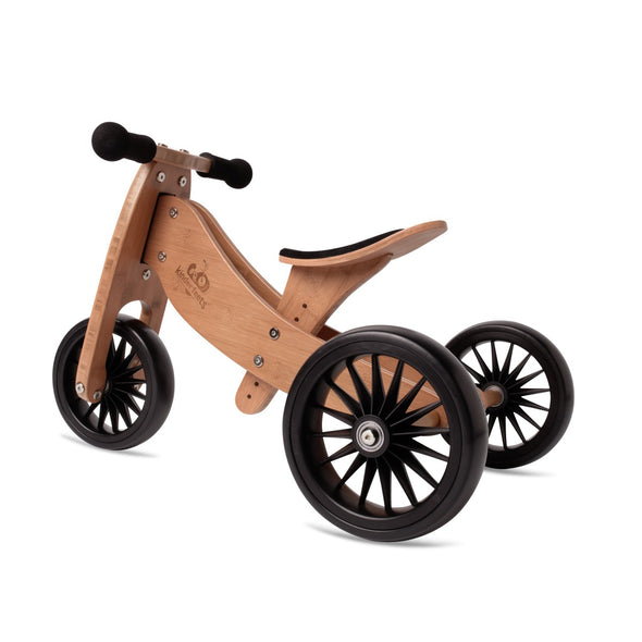 Kinderfeets Tiny Tot PLUS 2 in 1 Balance Bike -Bamboo