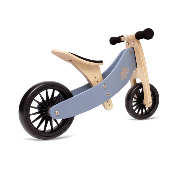 Kinderfeets Tiny Tot PLUS 2 in 1 Balance Bike - Slate Blue