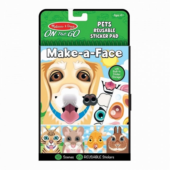 Make-A-Face Pets Reusable Sticker Pad