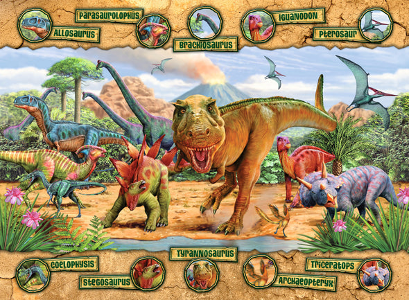 100 pc Puzzle - Dinosaurs