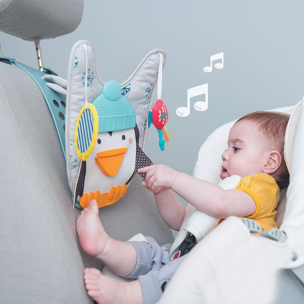 Car seat kick outlet toy