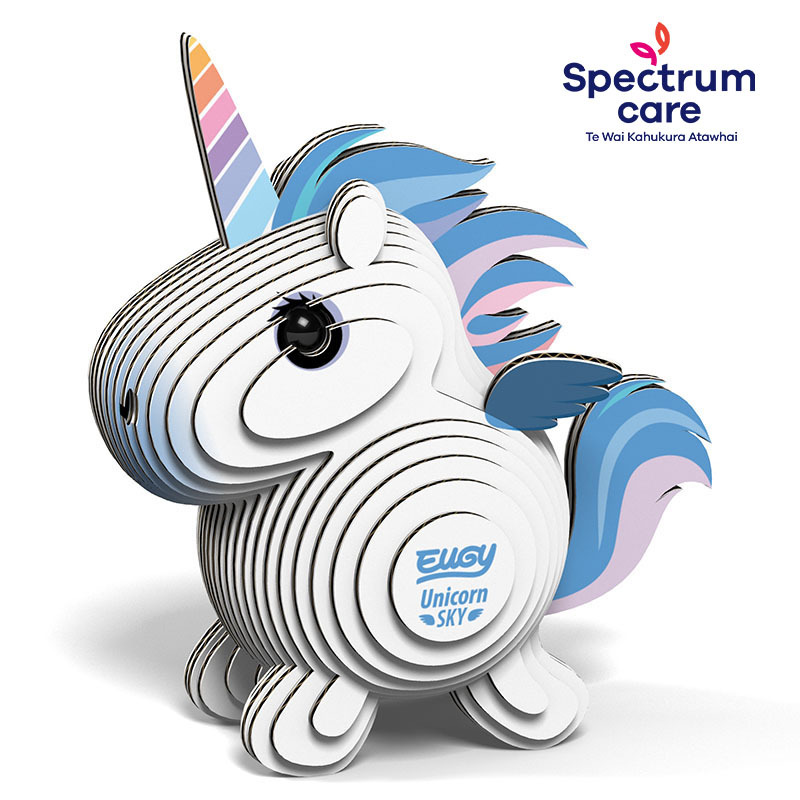 3D Cardboard Model Kit - Unicorn Sky