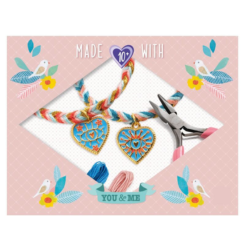 You & Me Friendship & Hearts Bead Set