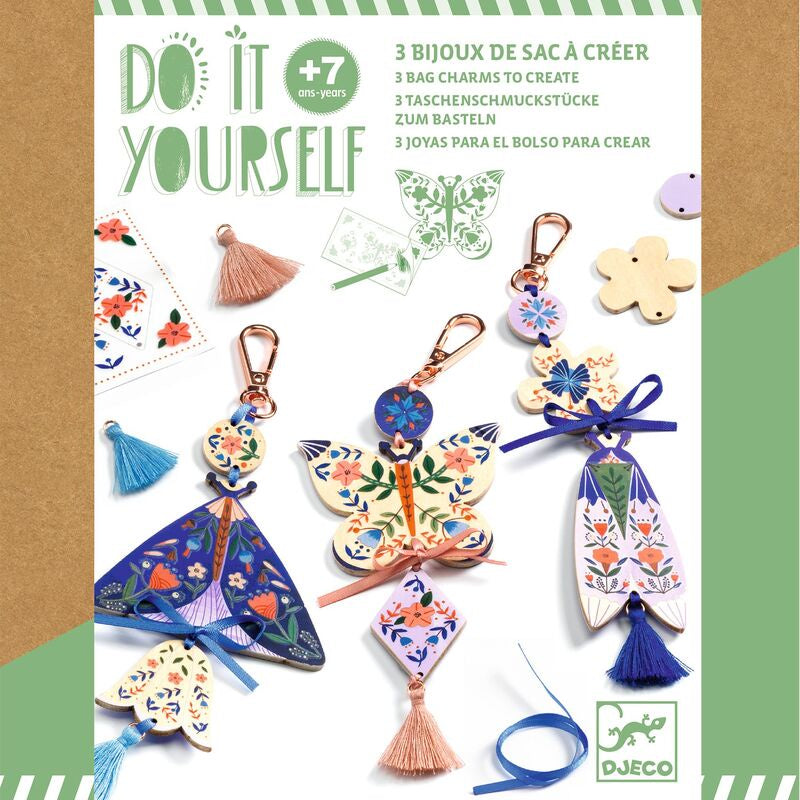 Do It Yourself Butterfly Bag Charms