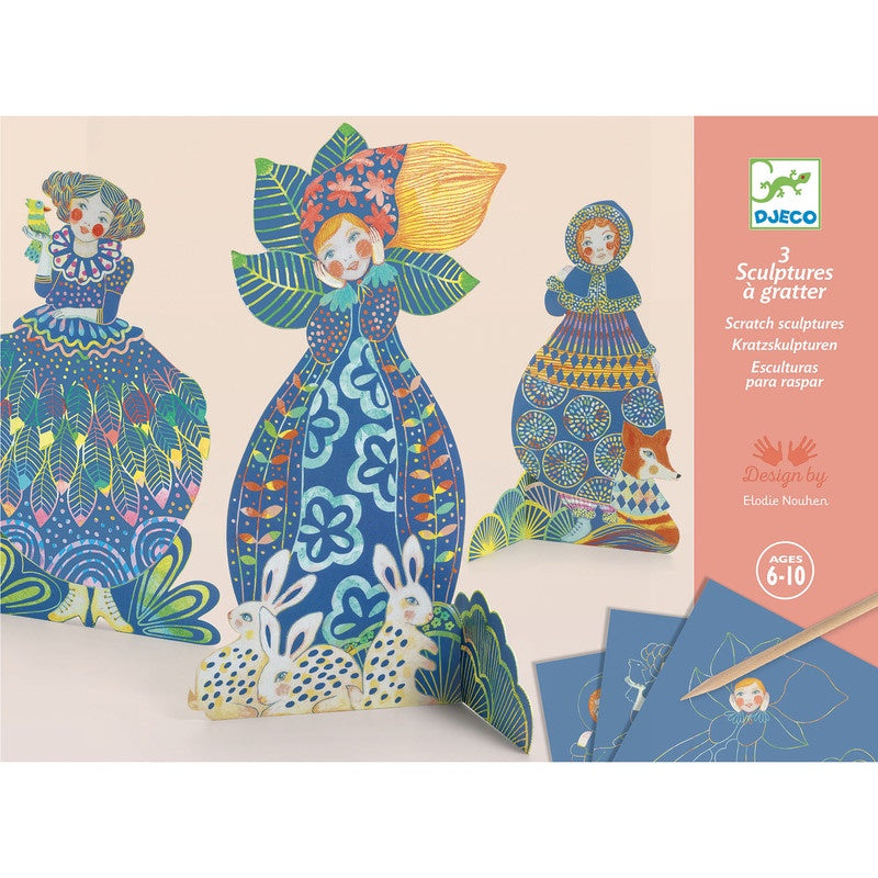 Pretty Dresses Sculpture Scratch Cards