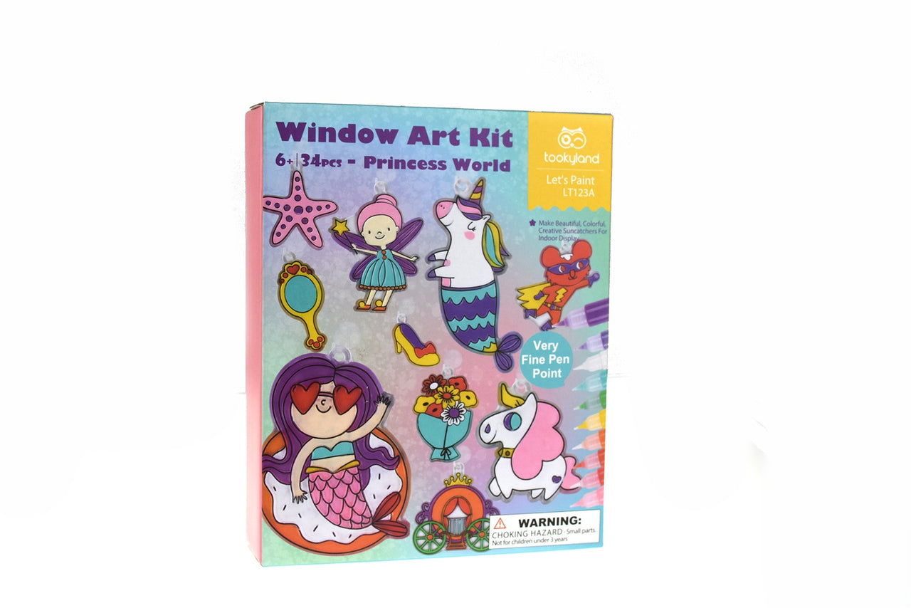 Window Art Kit - Princess World 34pcs