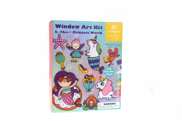 Window Art Kit - Princess World 34pcs