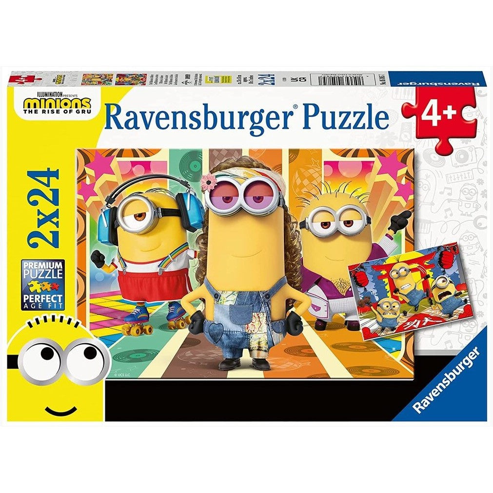 2 x 24 pc Puzzle - The Minions in Action