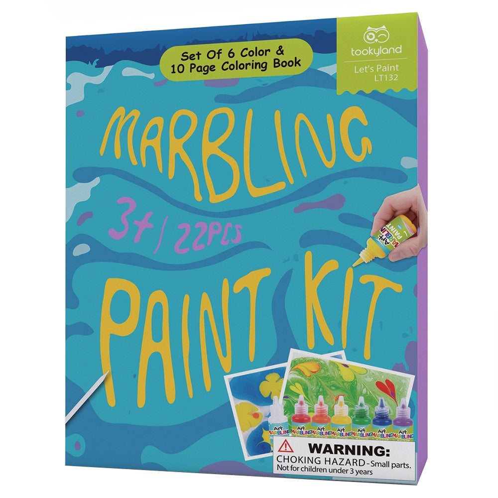 Marbling Paint Craft Kit - 6 Colour Set