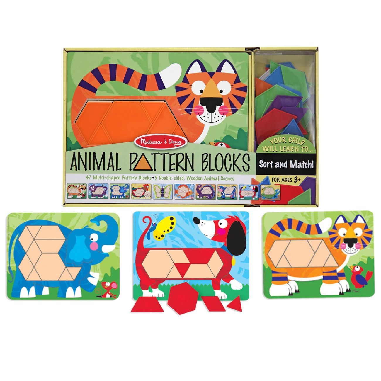 Melissa and doug animal cheap pattern blocks