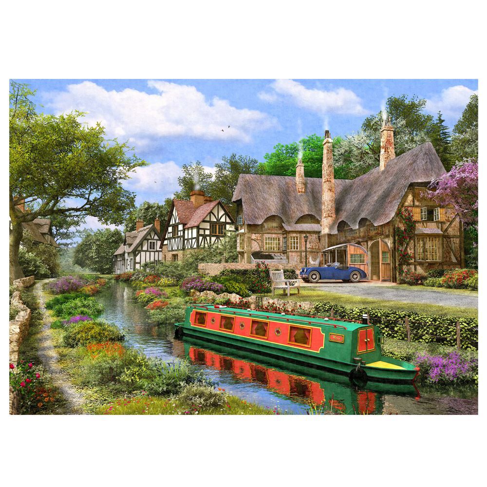 1000 pc Puzzle - Cottage Canal