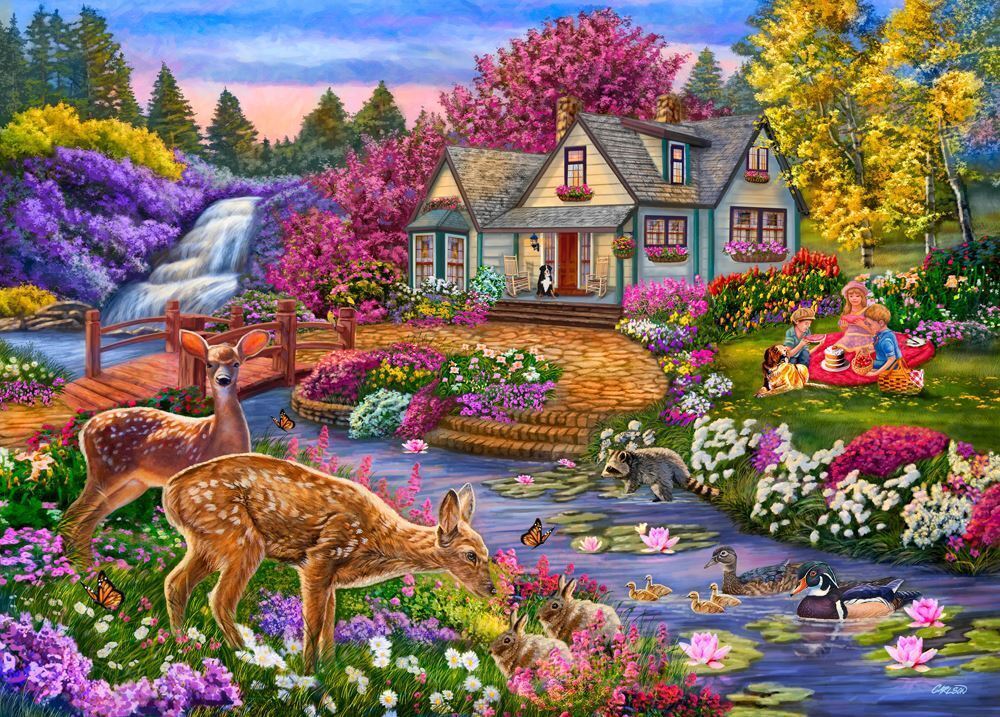 1000 pc Puzzle - Forest Feast